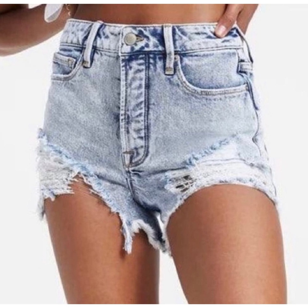 Good American NWT Bombshell Shorts in Indigo Size 12/31